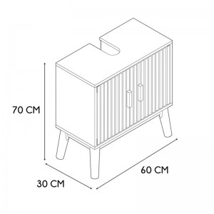 MOBILIÁRIO KLAUS.MÓVEL LAVABO 60X30x70 - 3