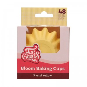 48 CAPSULAS RIGIDAS FUNCAKES BLOOM AMARILLO PASTEL - 2