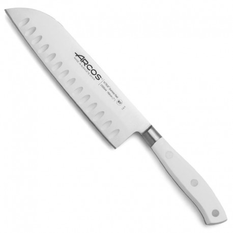 CUCHILLO SANTOKU 180MM SERIE RIVIERA BLANCO