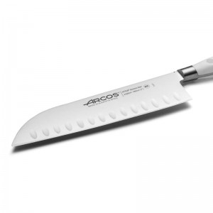 CUCHILLO SANTOKU 180MM SERIE RIVIERA BLANCO - 3