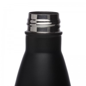 BOTELLA NEGRA MATE 500ML ACERO INOXIDABLE - 2
