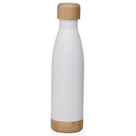 GARRAFA TÉRMICA BRANCA FOSCA 500ML ACERO INOXIDABLE