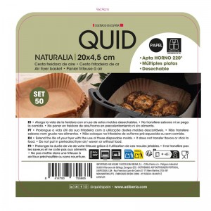 SET DE 50 CESTOS DE PAPEL QUADRADOS 20X4,5CM AIRFRYER QD - 4