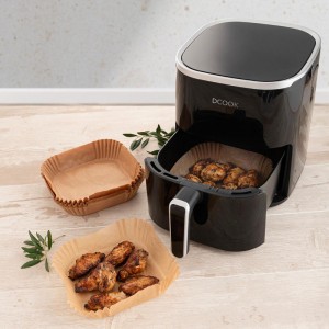 SET DE 50 CESTOS DE PAPEL QUADRADOS 23X4,5CM AIRFRYER QD - 3