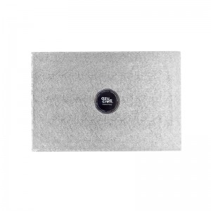 BASE RECTANGULAR PLATA 30X40X1,2CM ART - 2