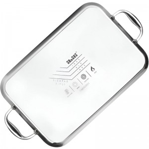 GRILL PLANCHA INOX TRIPLY NATURAL 38X25CM - 4