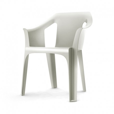 SET 4 SILLAS RESINA COOL BLANCA