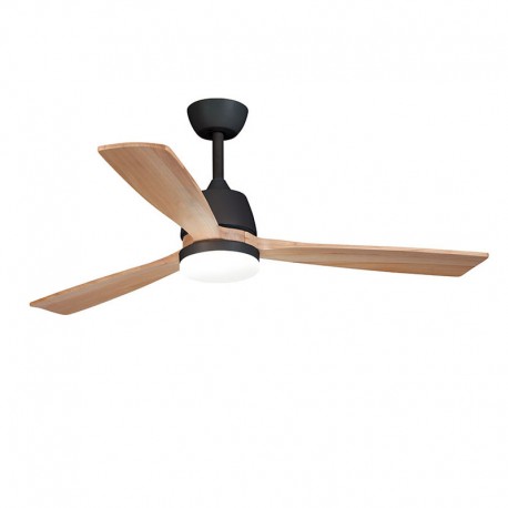 VENTILADOR TECHO LED NEGRO HABITEX 53BK