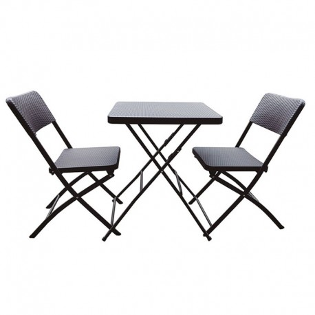 CONJUNTO MESA + 2 SILLAS PLEGABLES
