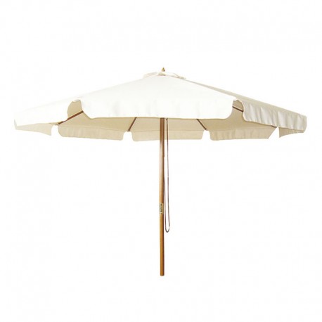 PARASOL DE MADERA CON TOLDO DE 3 METROS