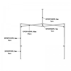 CARPA PLEGABLE BLANCA 3X3X3,20M - 3