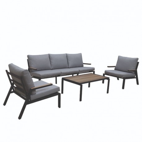 SET MUEBLES JARDIN LENA 5 PIEZAS