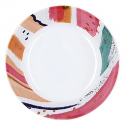 PLATO HONDO 20CM MELAMINA ACUARELA