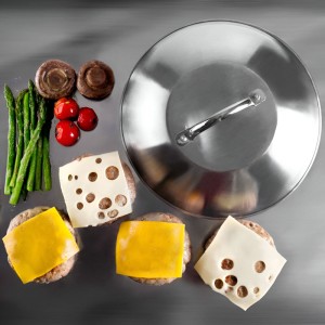 TAPA PARA PLANCHA GRILL INOX 14 CM - 3