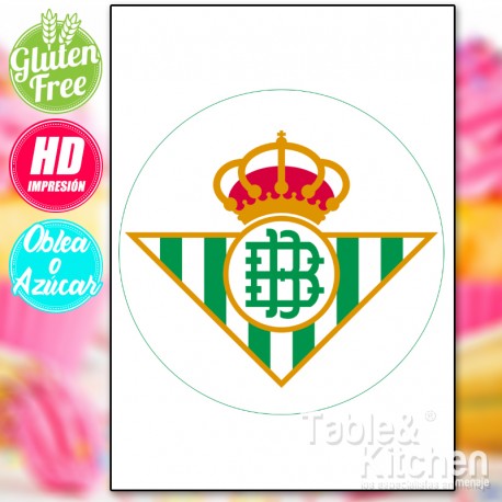 IMPRESIÓN COMESTIBLE PARA TARTAS BETIS MODELO 001