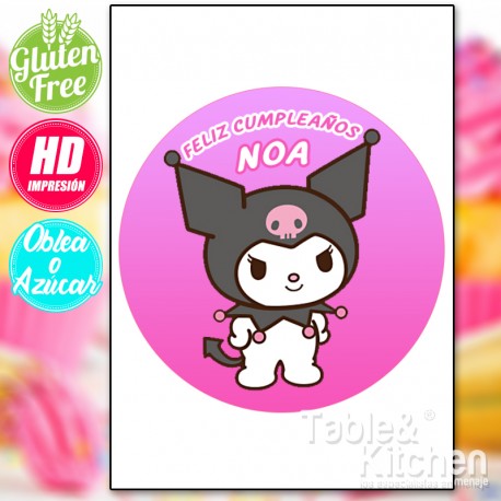 IMPRESIÓN COMESTIBLE PARA TARTAS KUROMI MODELO 001