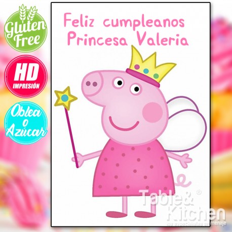 IMPRESIÓN COMESTIBLE PARA TARTAS PEPPA PIG MODELO 007