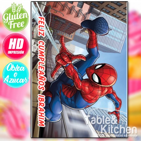 IMPRESIÓN COMESTIBLE PARA TARTAS SPIDERMAN MODELO 005