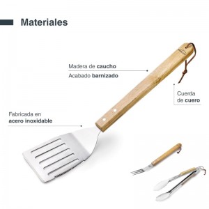 SET 3 UTENSILIOS BBQ NORDIC LACOR - 6
