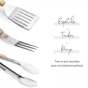 SET 3 UTENSILIOS BBQ NORDIC LACOR - 8