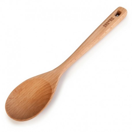 COLHER REDONDA MADEIRA DE FAIA 30CM IBILI