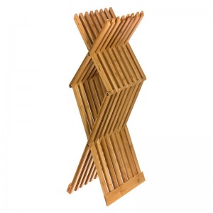 SET 2 TABURETES PLEGABLES 40X32X45CM. BAMBU - 4