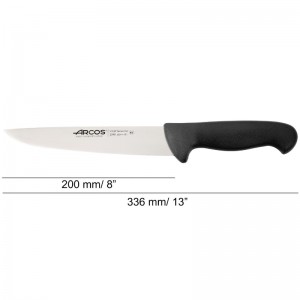 CUCHILLO CARNICERO 200MM SERIE 2900 NEGRO ARCOS - 5
