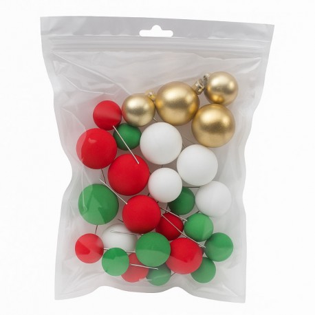 SET 32 BOLAS DECORATIVAS NAVIDAD AZUCREN